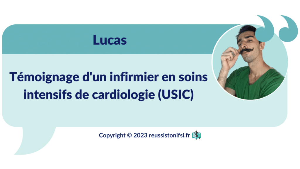 Infographie - Témoignage d'un infirmier en soins intensifs de cardiologie (USIC)