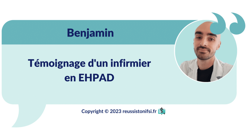 Infographie - Témoignage d'un infirmier en EHPAD