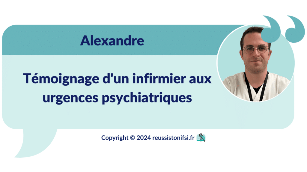 Infographie - Témoignage d'un infirmier aux urgences psychiatriques