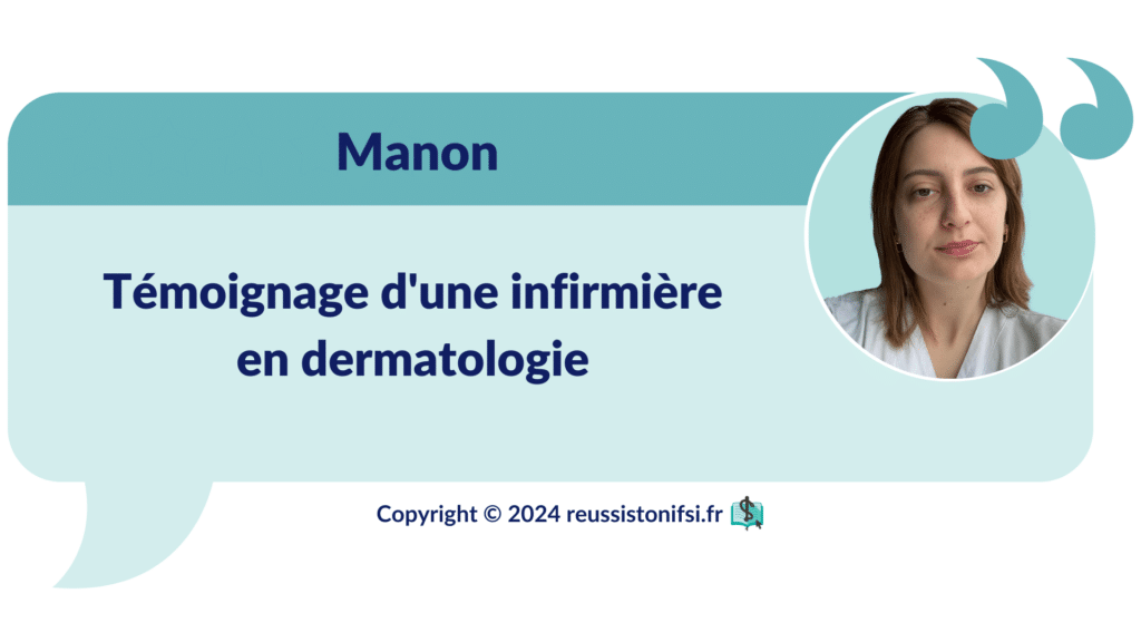 Infographie - témoignage d'une infirmière en dermatologie