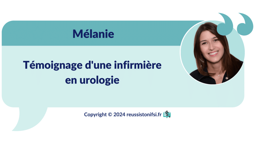 Infographie - témoignage d'une infirmière en urologie