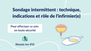 Couverture sur le sondage intermittent et le rôle de l’infirmier(e) dans la réalisation du soin.