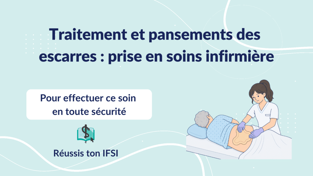 Traitement et pansements des escarres : prise en soins infirmière d’un patient présentant une plaie sacrée.